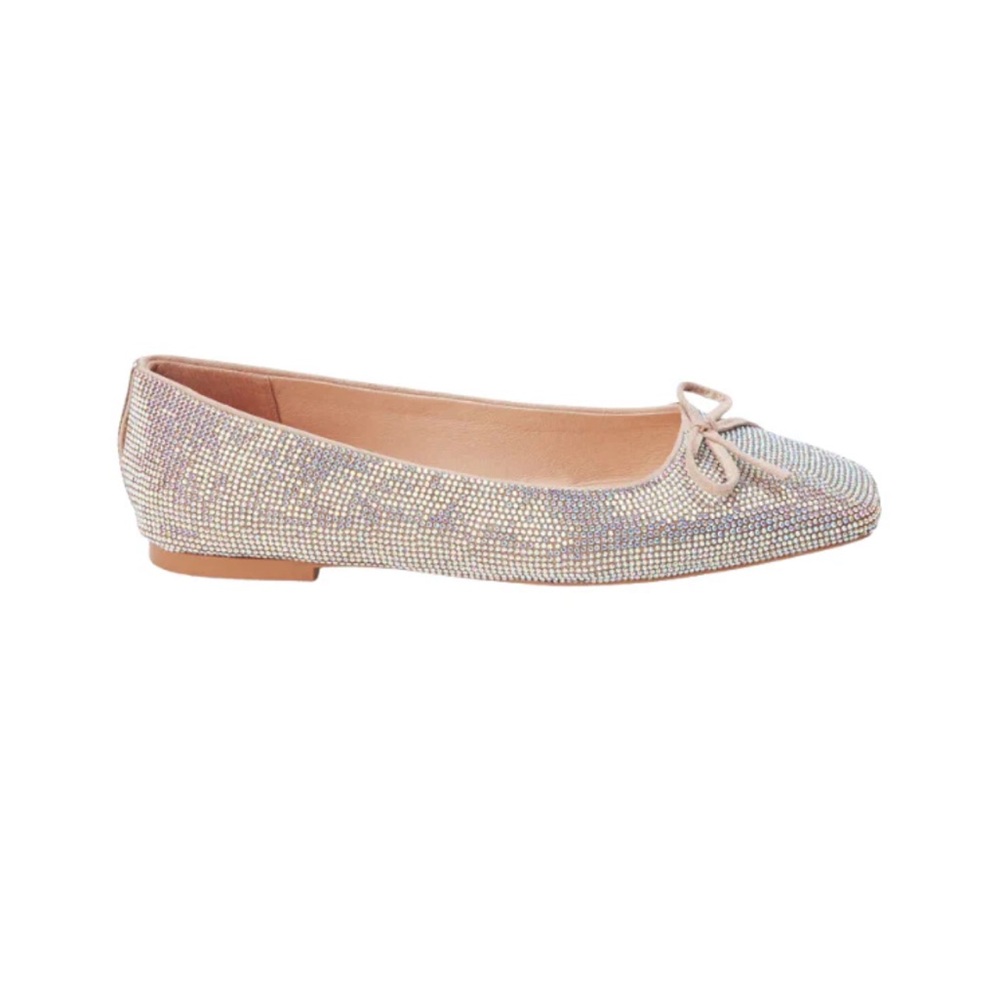 Elegant Rhinestone Ballet Flats